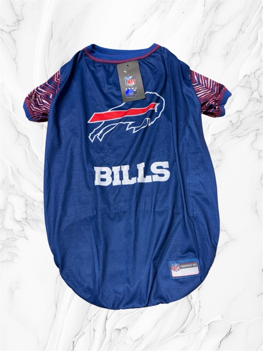 NFL Buffalo Bills blue pets Tee with Red & White Logo size XL